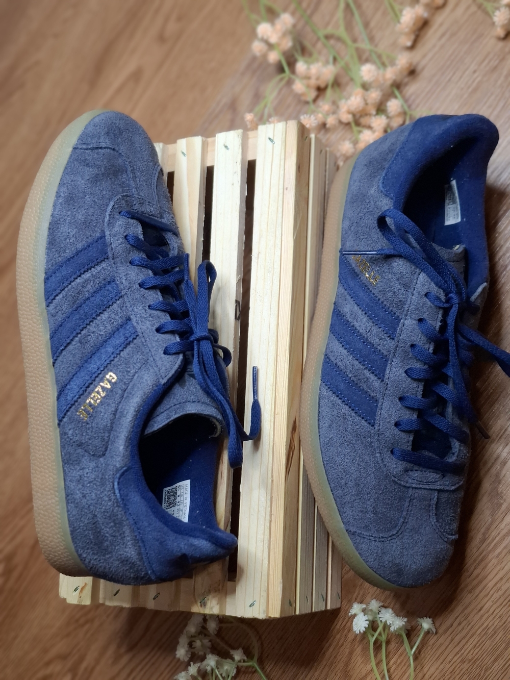 Adidas Gazelle Men's Suede Sneakers in Navy Blue